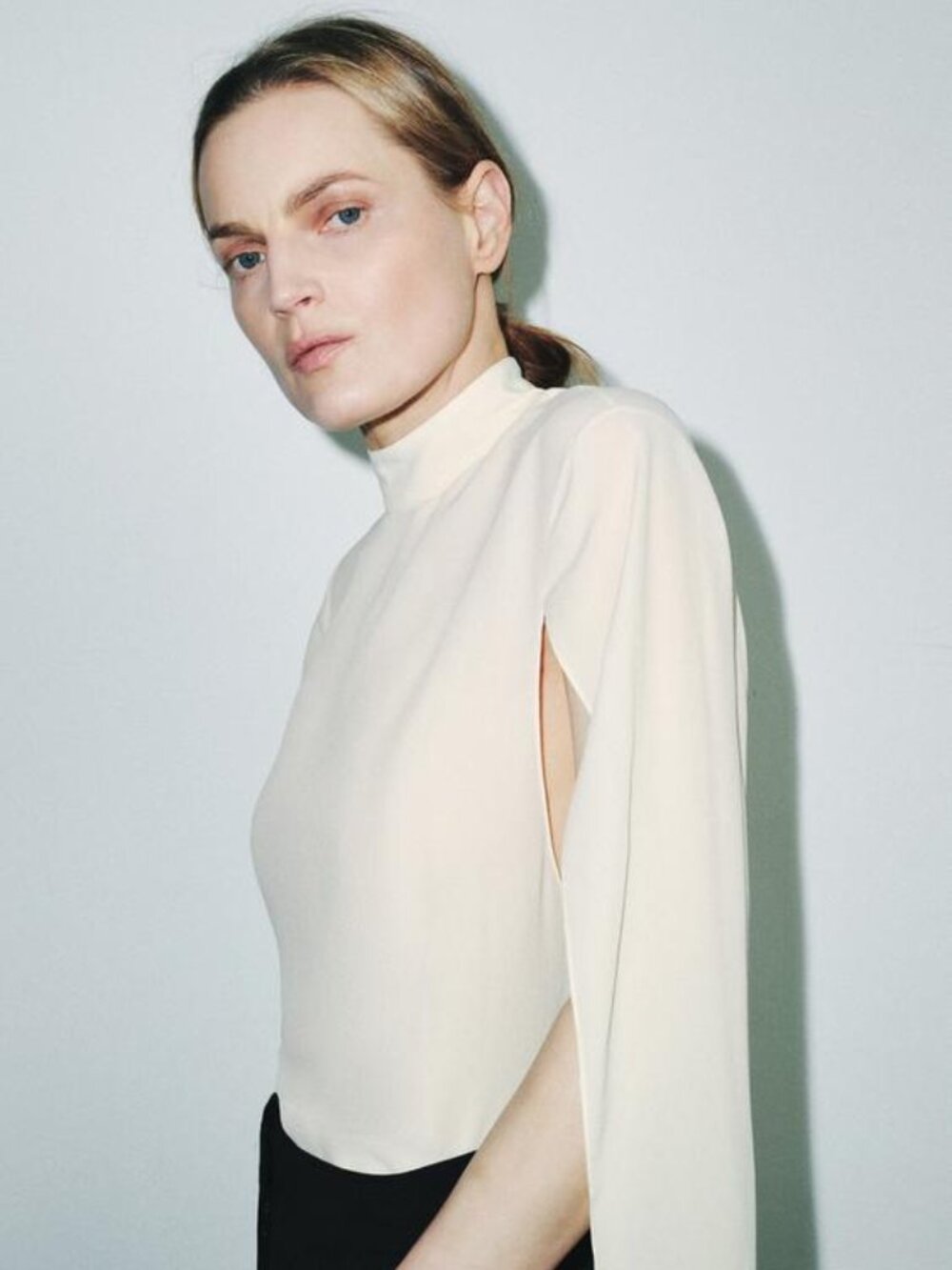 ZARA ZW COLLECTION VENTED CAPE SHIRT - Picture 5 of 11